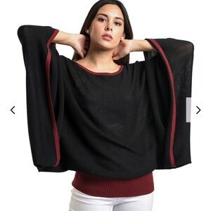 Novica Baby Alpaca Blend Wool Kimono Sweater Poncho
